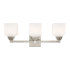 Livex Lighting Aragon 3 Light 23" Wide Bathroom Vanity Light Brushed Nickel