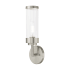 Livex Lighting Hillcrest Single Light 16" Tall Bathroom Sconce Brushed Nickel