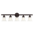 Livex Lighting Neptune 5 Light Bathroom Vanity Light Bronze