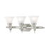 Livex Lighting French Regency 3 Light Bathroom Vanity Light Brushed Nickel