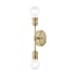 Livex Lighting Lansdale 2 Light 5" Wide Commercial Vanity Light Antique Brass
