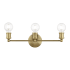 Livex Lighting Lansdale 3 Light 20" Wide Commercial Vanity Light Antique Brass