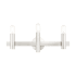 Livex Lighting Helsinki 3 Light 24" Wide Vanity Light Brushed Nickel with Bronze Accents