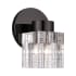 Livex Lighting Rotterdam 10" Tall Bathroom Sconce Black Chrome