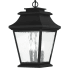 Livex Lighting Hathaway 3 Light Outdoor Small Pendant Black