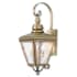 Livex Lighting Cambridge 2 Light 21-1/2" High Outdoor Wall Sconce Antique Brass