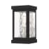 Livex Lighting Hopewell Single Light 10" Tall Outdoor Wall Sconce Black