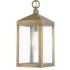 Livex Lighting Nyack Single Light 6" Wide Outdoor Mini Pendant Antique Brass