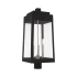Livex Lighting Oslo 3 Light 25" Tall Outdoor Single Head Post Light Black