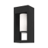Livex Lighting Bleecker Single Light 14" Tall Outdoor Wall Sconce Black