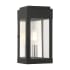 Livex Lighting York 9" Tall Outdoor Wall Sconce Black