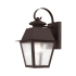Livex Lighting Mansfield Single Light 13" High Outdoor Wall Sconce Bronze