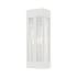 Livex Lighting Malmo 2 Light 17" Tall Commercial Wall Sconce Brushed Nickel