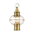 Livex Lighting Newburyport 15" Tall Outdoor Single Head Post Light Antique Brass