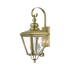 Livex Lighting Adams 2 Light 22" Tall Outdoor Wall Sconce Antique Brass / Brushed Nickel