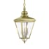 Livex Lighting Adams 3 Light 11" Wide Pendant Antique Brass / Brushed Nickel
