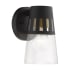 Livex Lighting Covington 8" Tall Outdoor Wall Sconce Black / Soft Gold