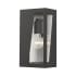 Livex Lighting Forsyth 11" Tall Outdoor Wall Sconce Black / Brushed Nickel Stainless Steel