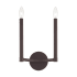 Livex Lighting Alpine 2 Light ADA Compliant Candle Style Wall Sconce Bronze