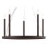 Livex Lighting Alpine 5 Light 24" Wide Candle Style Chandelier with Downlighting Bronze