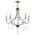 Livex Lighting Glendale 5 Light 25" Wide Candle Style Chandelier with Crystal Accents Brushed Nickel