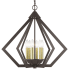 Livex Lighting Prism 6 Light 26" Wide Taper Candle Style Chandelier English Bronze / Antique Brass