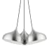 Livex Lighting Amador 3 Light 25" Wide Multi Light Pendant Brushed Aluminum / Polished Chrome
