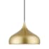 Livex Lighting Amador 12" Wide Pendant Soft Gold / Polished Brass