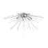 Livex Lighting Utopia 6 Light 26" Wide Semi-Flush Ceiling Fixture Polished Chrome