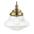 Livex Lighting Avondale 9" Wide Mini Pendant Antique Brass