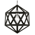 Livex Lighting Ashland 13" Wide Pendant Black / Brushed Nickel Accents