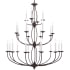 Livex Lighting Home Basics 24 Light 42" Wide Taper Candle Chandelier Bronze