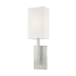Livex Lighting Hayworth Single Light 20" Tall Wall Sconce with Fabric Shade - ADA Compliant Brushed Nickel