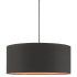 Livex Lighting Sentosa 3 Light 18" Wide Drum Chandelier Black