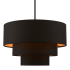 Livex Lighting Sentosa 4 Light 23" Wide Waterfall Chandelier Black