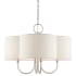 Livex Lighting Solstice 4 Light 18" Wide Drum Chandelier Brushed Nickel