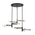 Livex Lighting Bannister 15 Light 41" Wide Multi Light Pendant Black / Brushed Nickel