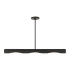 Livex Lighting Novato 3 Light 42" Wide Linear Chandelier Black