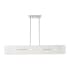 Livex Lighting Soma 4 Light 36" Wide Linear Chandelier Brushed Nickel