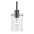 Livex Lighting Munich 5" Wide Mini Pendant Black Chrome