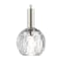 Livex Lighting Whitfield Single Light 7" Wide Crystal Mini Pendant Polished Nickel