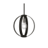 Livex Lighting Modesto 12" Wide Pendant Black / Brushed Nickel Accents