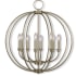 Livex Lighting Milania 8 Light 1 Tier Chandelier Antique Brass