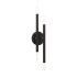 Livex Lighting Soho 4 Light 17" Tall Commercial Wall Sconce Black / Brushed Nickel Accents