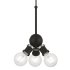 Livex Lighting Lansdale 3 Light 7" Wide Multi Light Pendant Black / Brushed Nickel Accents