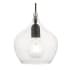 Livex Lighting Aldrich 8" Wide Mini Pendant Black / Brushed Nickel Accent