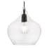 Livex Lighting Aldrich 10" Wide Mini Pendant Black / Brushed Nickel Accent