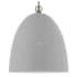 Livex Lighting Arlington Single Light 12" Wide Pendant Nordic Gray with Brushed Nickel Accents