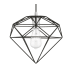 Livex Lighting Knox 11" Wide Pendant Shiny Black / Polished Chrome Accents