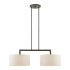 Livex Lighting Meridian 2 Light 35" Wide Drum Chandelier English Bronze